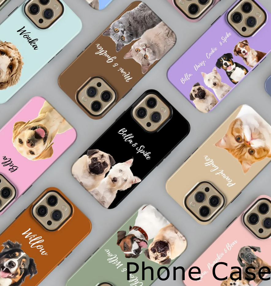 Custom Pet Portrait Phone Case