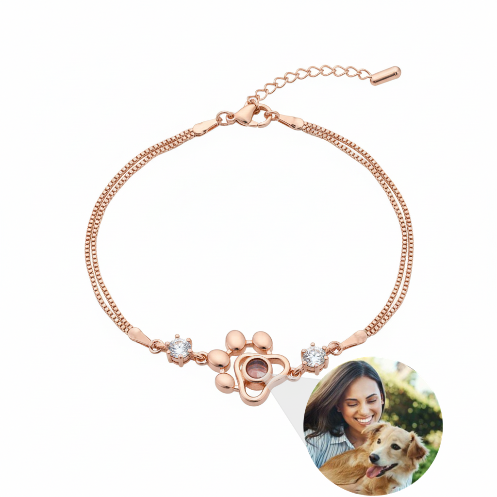 Custom Pet Portrait Projection Bracelet