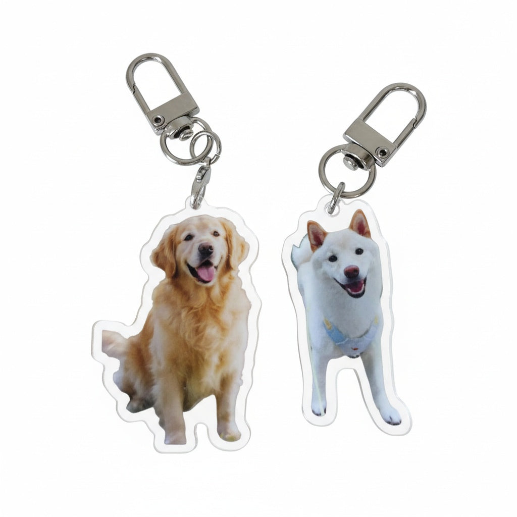 Personalized Pet Portrait Keychain