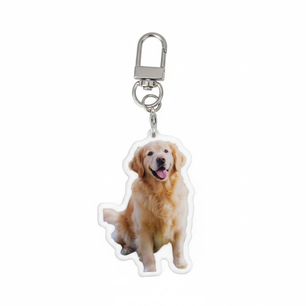 Personalized Pet Portrait Keychain
