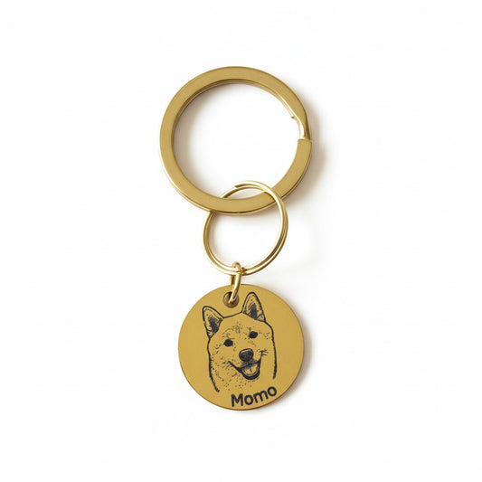 Custom Pet Portrait Keychain