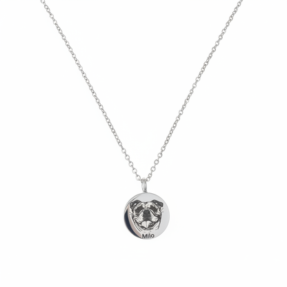 Custom Pet Photo Necklace For Ashes
