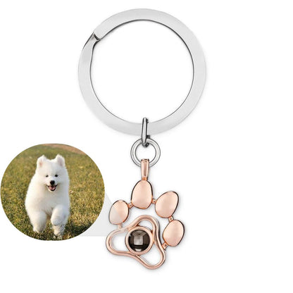 Personalized Pet Portrait Projection Keychain